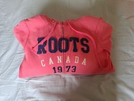 Roots 粉色毛外套