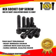 Grade 12.9 / Steel L Bolt M16x80 / Hex Socket M16 Pitch 2,0 L Key 14