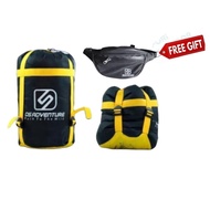 Special economical package 2 in 1 sleeping bag mumy dacron 8 oz free bag waits bag ds adventure camp