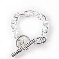 Excellent condition HERMES 2023 Chaine d'Ancre MM AG925 13-link bracelet/bangle in silver, made in F