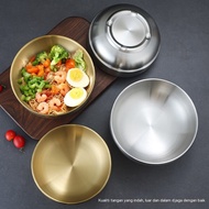 Stainless Steel Bibimbap Bowl Cold Noodle Bowl Instant Noodle Bowl Ramen Bowl