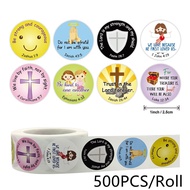 Religious Christian Bible Verse Stickers Kids Reward Cross Christening Communion Scripture Quotes for Church VBS Sealing