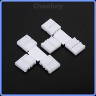 CHOOKMY LED Strip Connector, 10mm Width T/L Shape LED Strip Connector Kit, Versatile 4 Pin  Strip Co