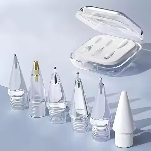 Upgraded Replacement Stylus Tips with Storage Case, 4/6 in 1 Fit Apple Pencil 1st/2nd Gen Pro USB-C 
