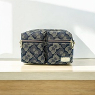 Henney bear-H1200รุ่น Bobbies ลาย Shadow bear blue กระเป๋าสะพายข้าง ทรงสวยมาพร้อมสายครอสบอดี้