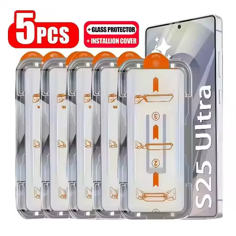 1-5Pcs Easy Install Ultra HD Screen Protector For Samsung S25 Ultra S26 S24 FE S22 S23 Plus A55 A16 