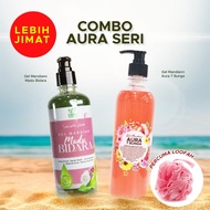 DHERBS Set Combo Aura Seri Gel Mandian Bidara [FREE 1 BATH LOOFAH]]