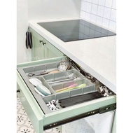 Eurogold ET600 ET70 spoon and chopsticks divider installed in kitchen cabinet drawers