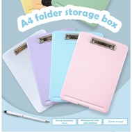 A4 Clipboard Box Clipboard Folder Fail Paper Holder Waterprrof Plastic Writing Pad School Supplies
