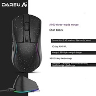 DAREU A950 wireless Bluetooth mouse 2.4G cable charging accessory Trimode suitable for keyboards PCs