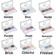 Emina Pop Rouge Pressed Eyeshadow Shade Gelato Blue Nude Purple Posh Romantic Brick Colorful Frosted