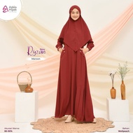 New Gamis wanita/busana muslim/busana muslim wanita/baju muslim Ryzan Size L & XL Ori By Azkia Hijab