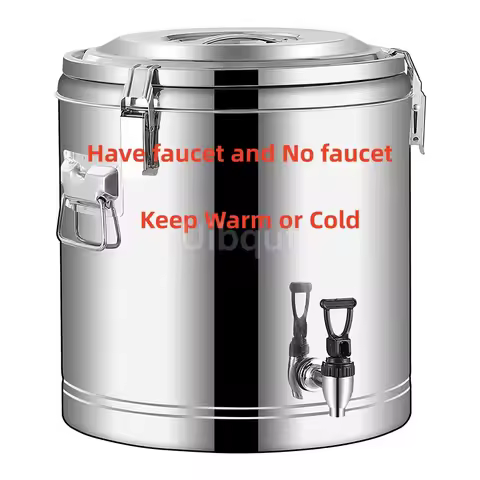 15L to 100L Large Capacity Stainless Steel Food storage Bucket barrel keep warm cold Commercial Bean