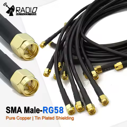 RG58 SMA to SMA Cable Male to Male extension jumper my SMA Antenna cable Pigtail male Adapter Cable 