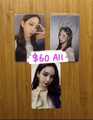 Aespa Giselle Karina photocard 小卡 Girls Savage 