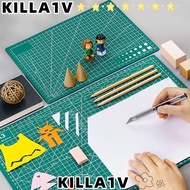 KILLA1V Cutting Board, Double Sided Grid Line Paper Cutting Pad, Durable Self-healing A1/A2/A3/A4/A5