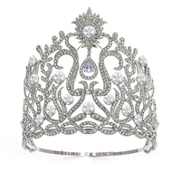 New model beauty queen crown June 2024_ height 16cm Giang wedding accessories