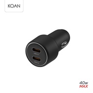 ที่ชาร์จในรถ ADAM elements OMNIA C40 Fast Dual USB-C Car Charger 40W - กำลังไฟสูงสุด 40W