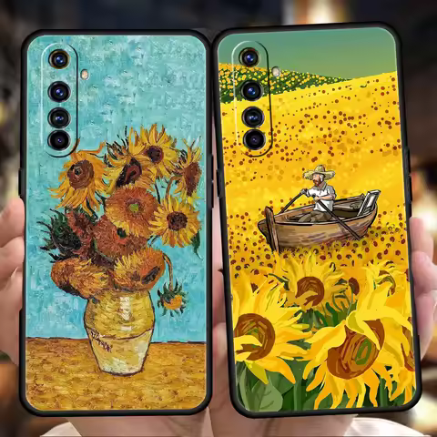 Van Gogh Sunflowers The Starry Night For Realme GT Neo 2 3 3T 5 Case For Realme 12 11 5G 10 9 8 5G 7