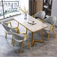 LOIRET Modern Marble Dining Table &amp; Chairs