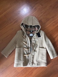 Burberry 經典格仔童裝牛角扣褸