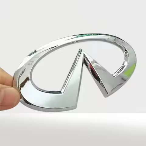 12.3x6.5cm ABS Rear Trunk Emblem Refitt Badge for Infiniti Q50 FX35 Q30 G37 Q70 QX70 G35 Q60 QX50 QX