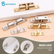 Door Buckle Double Spring Lock Brass Cupboard Cabinet Door Adjustable Closet Touch Bead Lock Durable Furniture Accessories