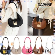 DAPHNE Underarm Bags, PU Leather Solid Color Shoulder Bag, Stylish Sling Bag Women Female