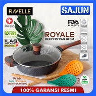 RAVELLE ROYALE Deep Fry Pan with Lid 28 cm Pan with Lid