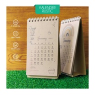 Rustic MINI TABLE 2024 CALENDAR - MINI CALENDAR - RUSTIC CALENDAR - SITTING CALENDAR - 2024 CALENDAR