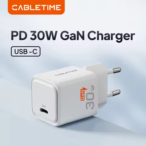 CABLETIME 30W GaN Charger PD Charger QC 3.0 Fast USB Type C Chargeing For iPhone 15 14 13 PD3.0 Phon