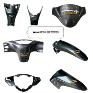 ชุดเฟรม 7 ชิ้น เคฟล่า wave125i LED ปี 2023-2025 แท้เบิกศูนย์ ชิวบน เวฟ125i