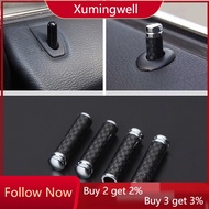 Xuming 4Pcs Car Door Pin Lock Knob Pull Pins Cover Carbon Fiber Interior Accessories For Mercedes Benz AMG W203 W204 W205 W210