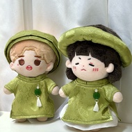 [Ao Dai CNY 2026] Green Ao Dai for Doll 10 15 20, Labubu v1 v2 v3, Kaka doll ATVNCG