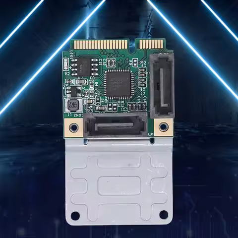 Mini PCI-E To SATA3.0 Riser Card M.2 PCI-E 2.0 Converter B+M Key SSD Adapter Card 5/2.5 Gbps 2/4 SAT