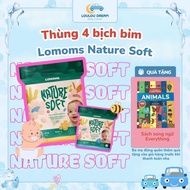 [GIVES] Box of 4 packs of Lomoms Premium Nature Soft diapers domestically made in Korea