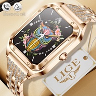 LIGE 2023 Fashion Smart Watch Ladies Bluetooth Call Blood Pressure Multifunctional Sports Bracelet Waterproof Smartwatch Women