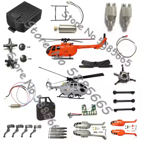 BO-105 C186 Aileronless Propeller Remote Control RC Helicopter Drone Spare Parts 7.4V 350MAh Battery