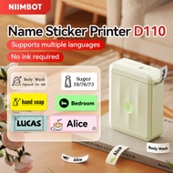 Niimbot D110 Label Printer Portable Printer Bluetooth Mini Name Sticker Printer,For School Home Stor