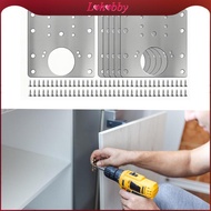 [Lohobby] 6x Cabinet Hinge Repair Plate Door Hinge Repair Kit for Locker Door Drawer