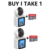 🔥Face To Face🔥BUY 1 TAKE 1 V380 Video Calling Smart Camera CCTV With HD LCD Screen HD 1080P Full Col