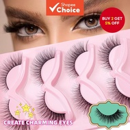European Baddie Lashes – Dramatic Fox Eye & Manga Style, Spiky Little Devil Eyelashes, Hybrid Volume