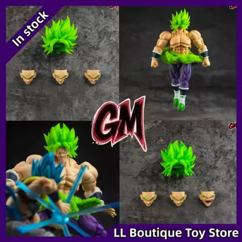 [In Stock]GM Studio Broly Full Power Broly Head Sculpture Accessory Pack GM Broly (Straight Hair/Flo