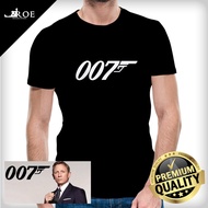 🔥 Baju Tshirt James Bond 007 100% Cotton + Plus Size