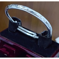 F0053: 999.9gelang perak, berat 35.66g, saiz cincin: 56.6__68.3mm, lebar: 3__5.5mm