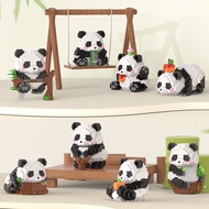 Big Panda Particle Building Blocks Ornaments Cute Animal Model Compatible Lego Building Blocks Children Education