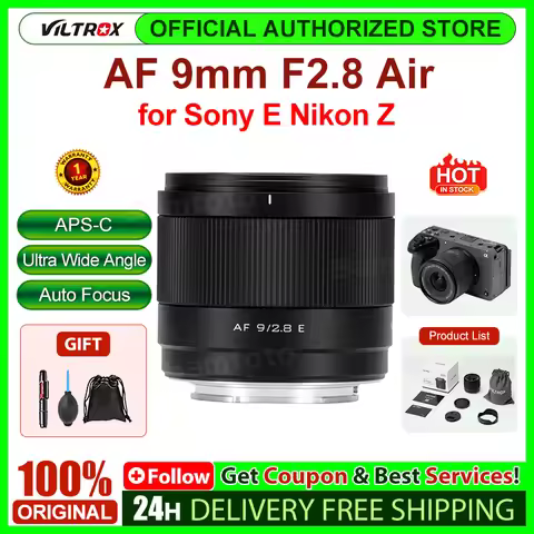 VILTROX 9mm F2.8 Air AF Ultra Wide Angle APS-C Lens for Nikon Z mount ZR ZFC Z50 z30 z5ii z50ii for 