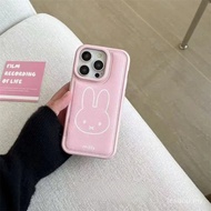 Simple Miffy Rabbit Fun Fashion Girl Latest Hot-selling Drum Bag Leather Grain Case Suitable for iPh