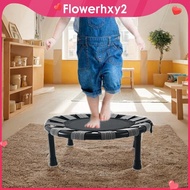 [Flowerhxy2] Mini Trampoline Round Trampoline Diameter 23.62inch Quiet Portable Compact Jump Bed Folding Trampoline for Toy Indoor Outdoor