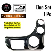 Xuming Honda Jazz/Fit GE GE6 GE8 2008-2014 Aircon Knob Trim Air Con Control แผงคาร์บอนไฟเบอร์อุปกรณ์